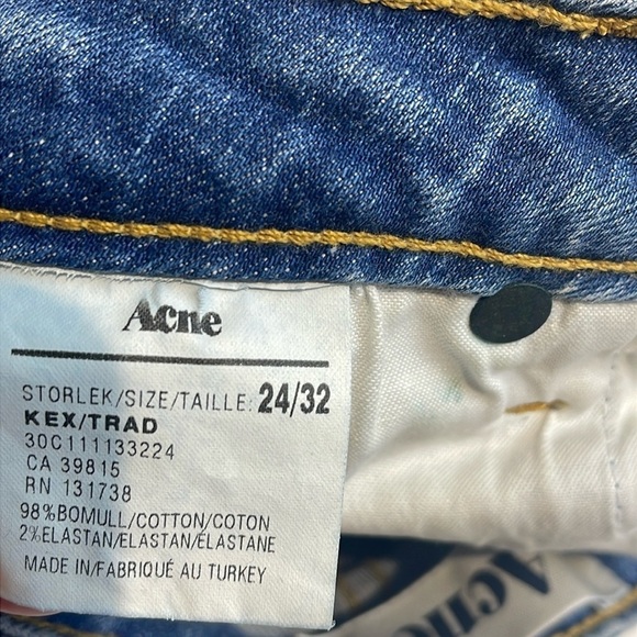 Acne Kex Skinny Jeans Size 24 - Picture 6 of 9